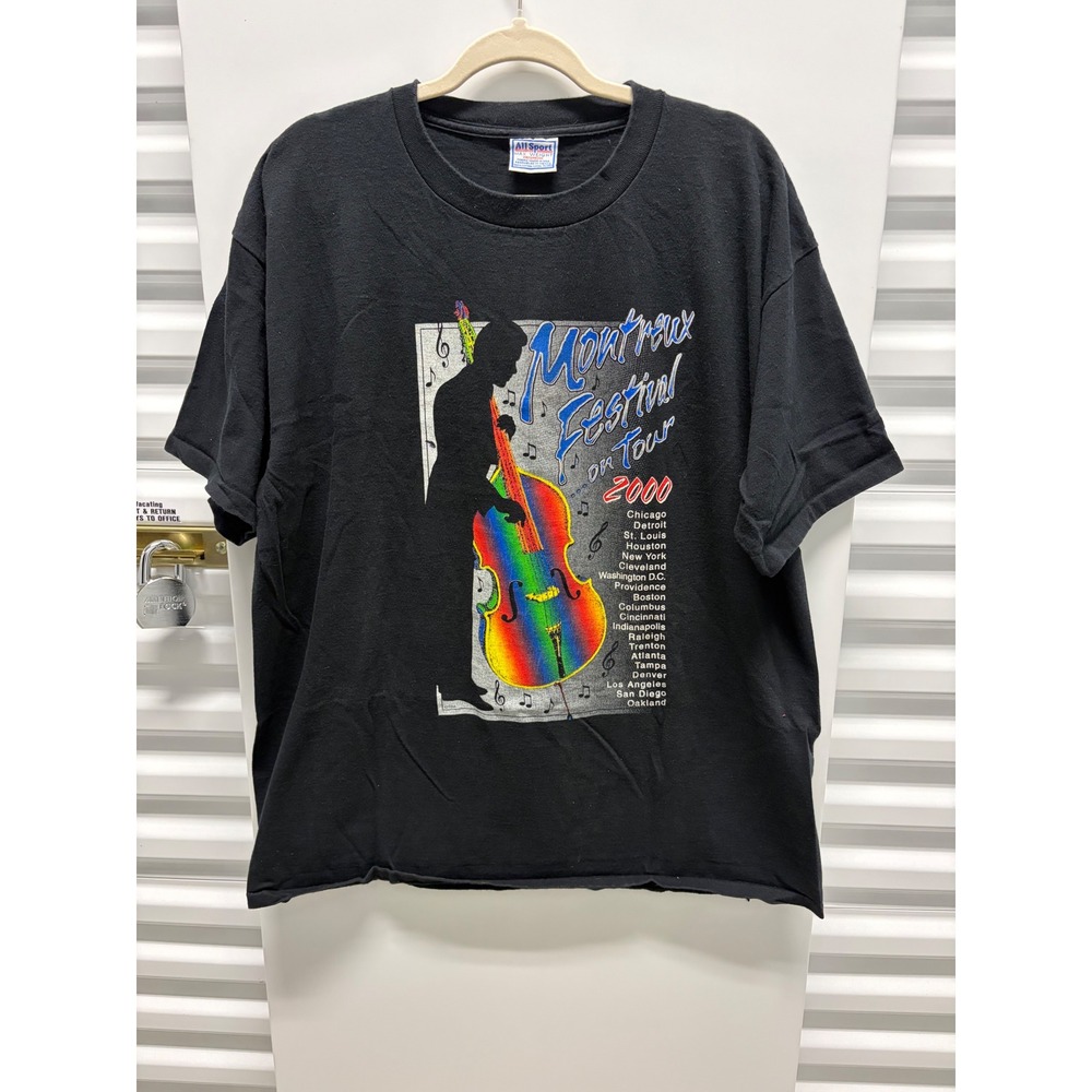 2000 Vintage B.B. King Montreux Jazz‎ Festival Tour T-Shirt Mens XL Black